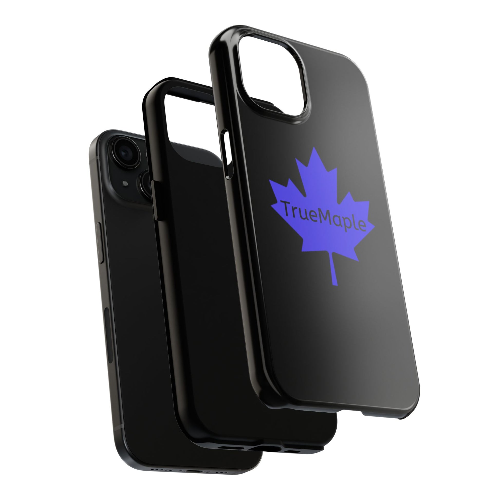 Stylish Phone Cases with Purple Maple Leaf, Durable Protection for iPhone, Trendy Gifts for Nature Lovers, Phone Accessories, Fall Aesthetic