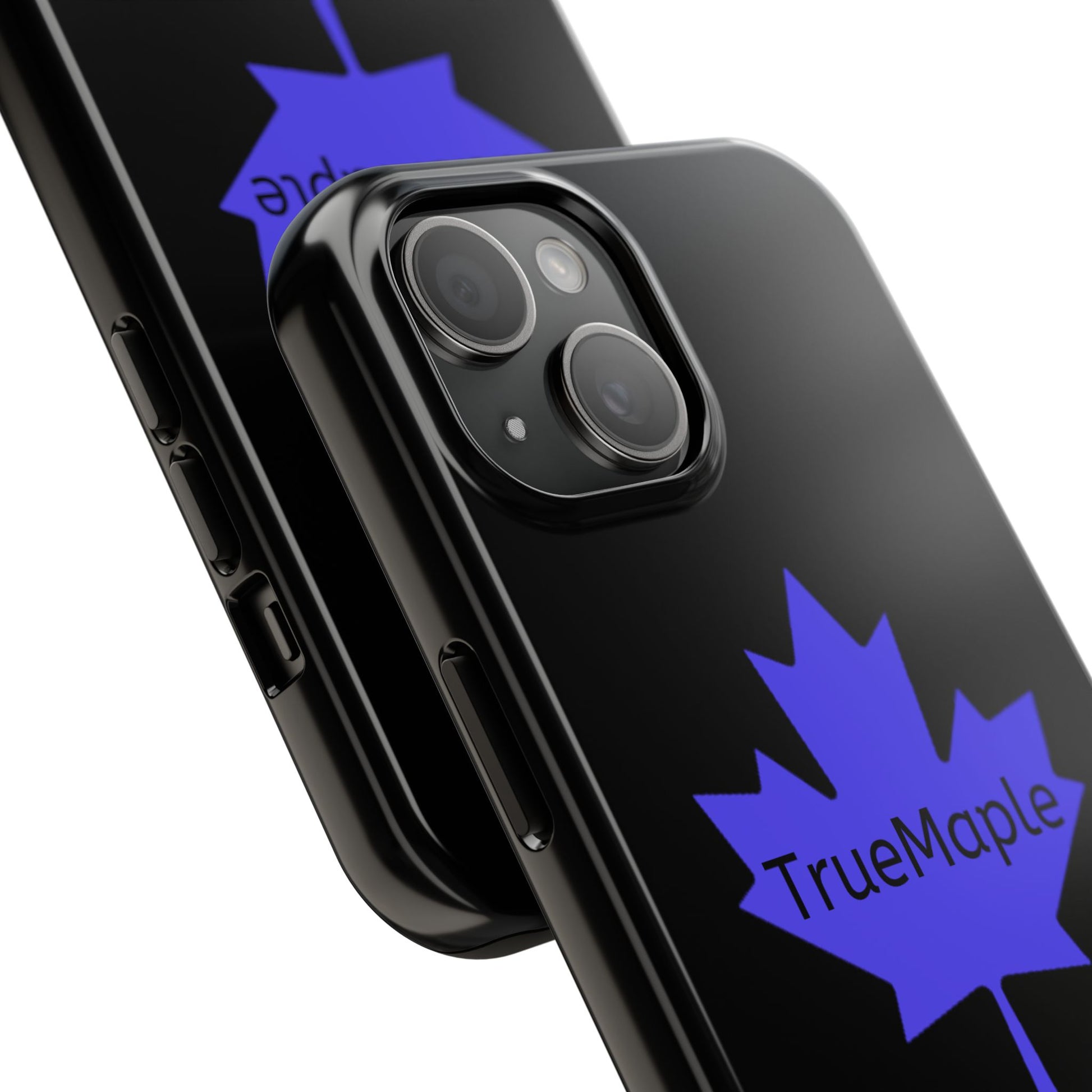 Stylish Phone Cases with Purple Maple Leaf, Durable Protection for iPhone, Trendy Gifts for Nature Lovers, Phone Accessories, Fall Aesthetic